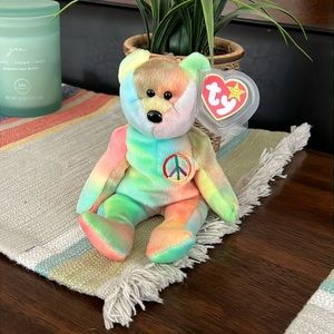 Peace retired beanie baby